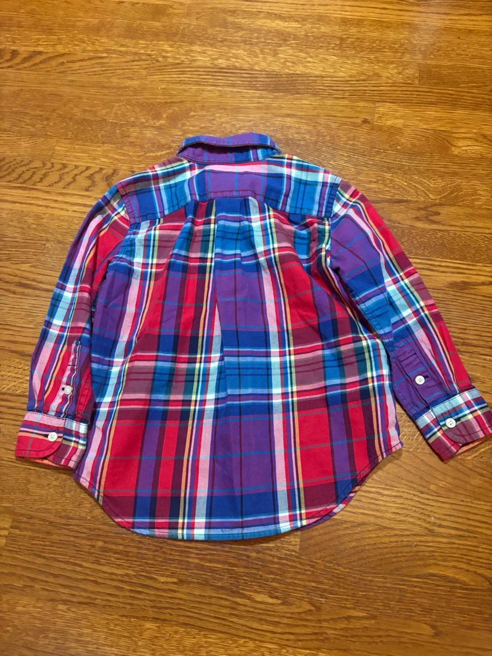 Ralph Lauren Vibrant Multicolor Plaid Polo Button Down Shirt